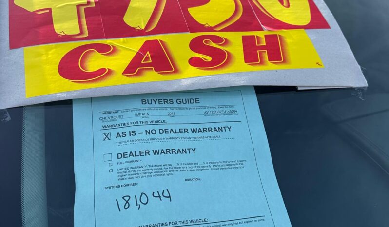 CHEVROLET IMPALA 2015 full